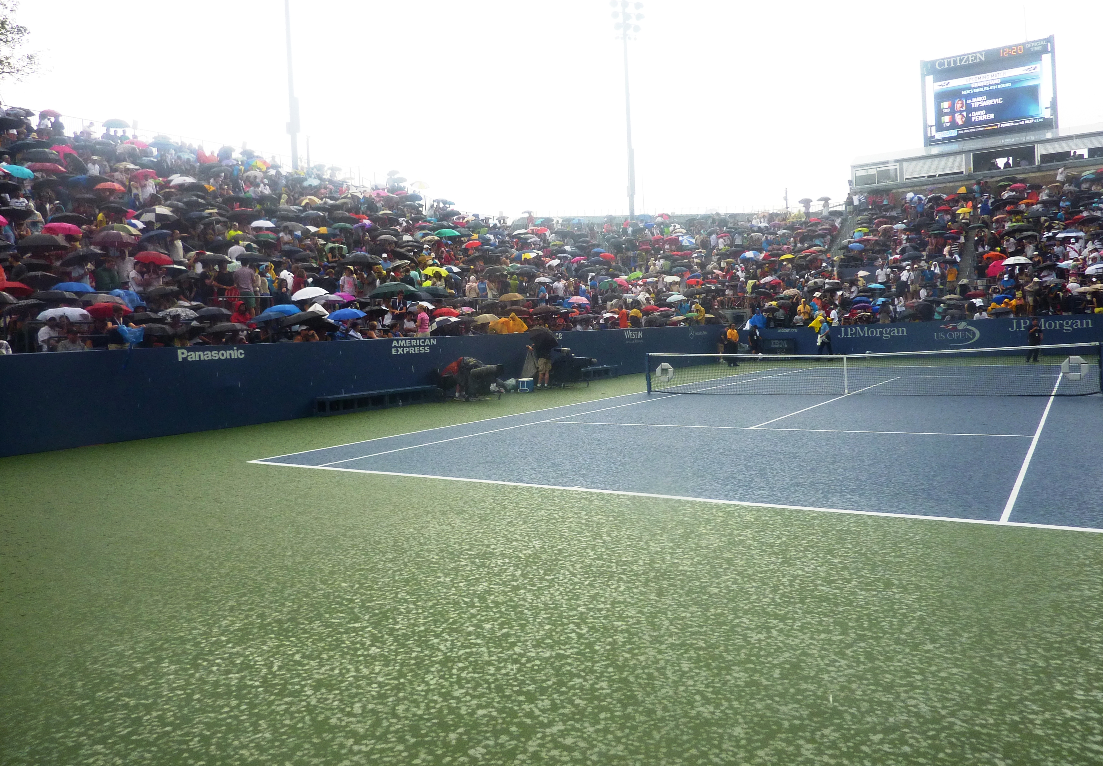 Grandstand umbrellas