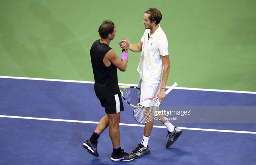 Rafael Nadal and Daniil Medvedev