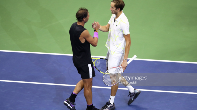 Rafael Nadal and Daniil Medvedev