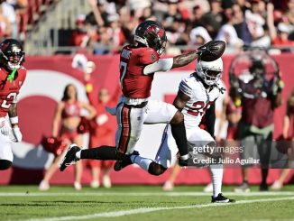 Bucky Irving of the Tampa Bay Buccaneers